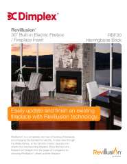 30" Revillusion Built-in Electric Fireplace Sheet