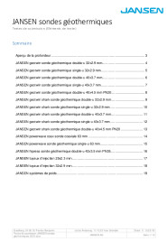 Textes de soumissions - Jansen sondes géothermiques FR