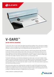 Elevate V-Gard sell sheet in English