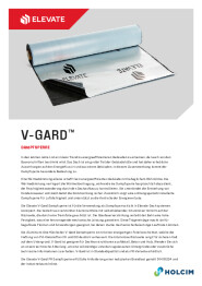 Elevate V-Gard sell sheet in German