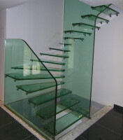 Trescalini - Skystep Gravity glass staircases.