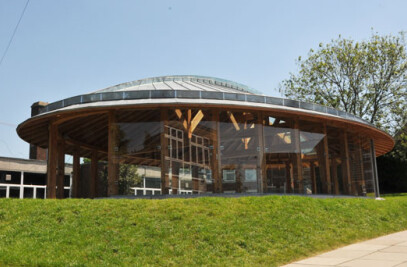 Unique timber school building