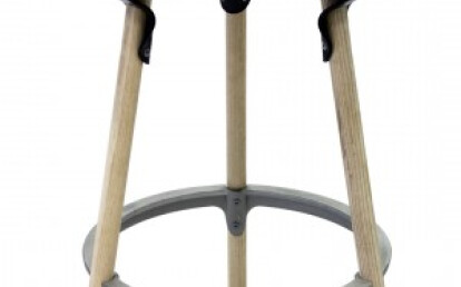 Saddle Stool Black 83 cm