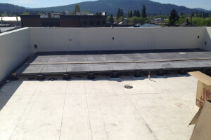 ThermaPAVER rooftop patio at Casey's Bar in Whitefish, MT