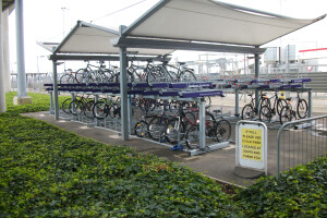 FalcoLevel two-tier cycle parking systems at Heathrow Airport!
