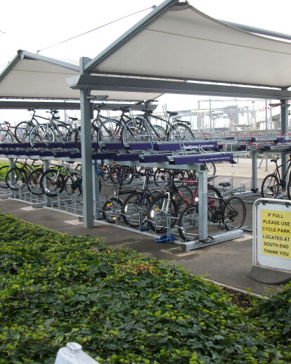 FalcoLevel two-tier cycle parking systems at Heathrow Airport!