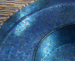 Glass Tile Pool and Spa