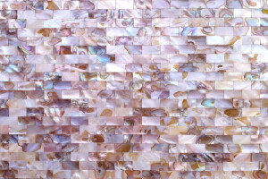 Colorful mother of pearl mosaic tiles