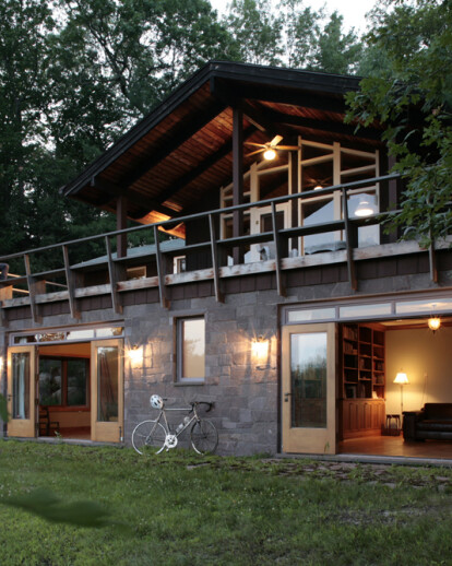 Poconos House in the woods