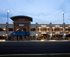 The University of Alabama - Huntsville parking garage incorporates architectural wire mesh in its one of a kind design.