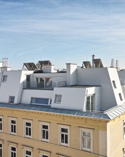radetzkystrasse - neubau am dach