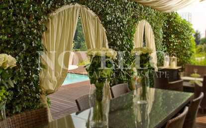 A gazebo made with Quinta Storica