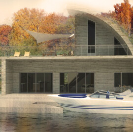 Self-Sufficient Floating House on Donau