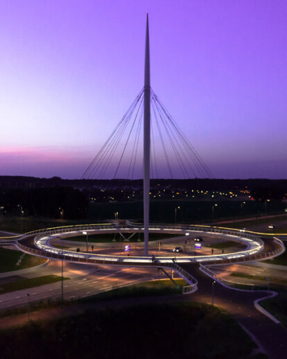 Hovenring bicycle roundabout