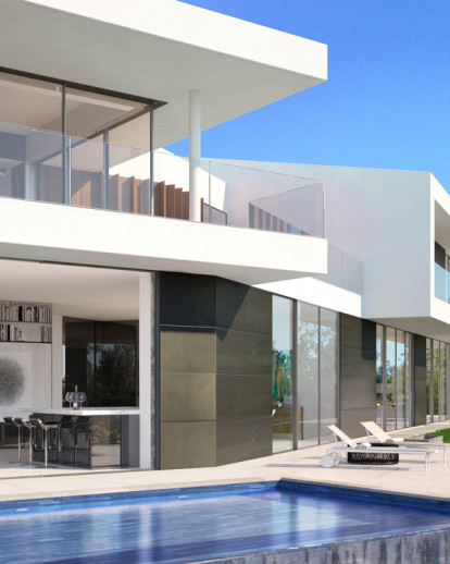 3D rendering of a luxury house in Bel Air