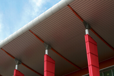 300c L Wide Panel Metal Ceilings Exterior By Hunter Douglas