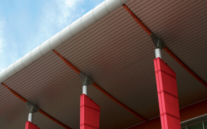300c L Wide Panel Metal Ceilings Exterior By Hunter Douglas