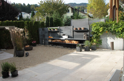 WWOO freestanding outdoor kitchen high version anthracite