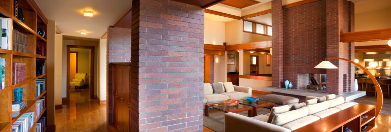 Buckskin Drive Laguna Prairie style luxury home entry & living room