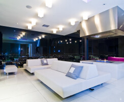 Harold Way Hollywood Hills modern living room interior design
