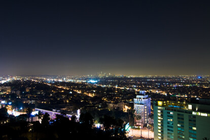 Harold Way Hollywood Hills modern home city views