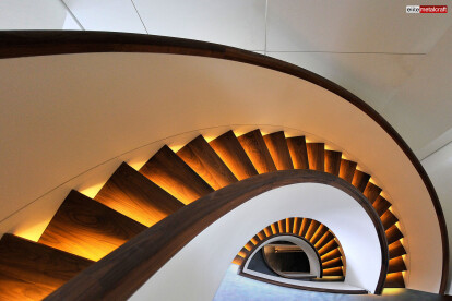 The Little Boltons - Elliptical, Helical Contemporary Staircase