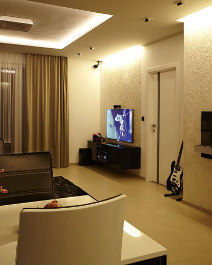 Minimalist interior design - 73sqm apartment in Budapest