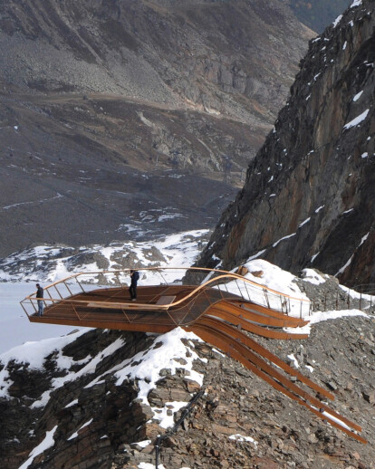 Mountain Peak Platform Top of Tyrol