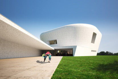 Architectural rendering museum in Panama