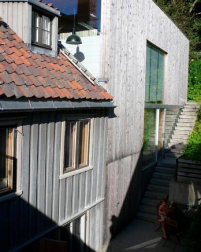 Timber addition to listed dwelling in Trondheim