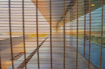 Architectural wire mesh for facade/wall cladding