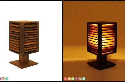 Louvered lamp