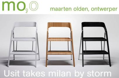 exhibition Usit stepladder/chair design during Salone del Mobile 2014 