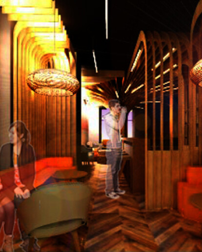 Interior refurbishment of a hotel restaurant and bar