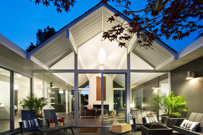 Double Gable Eichler Remodel by Klopf Architecture