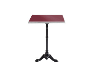 Square enameled bistro table "bistro tradition" by