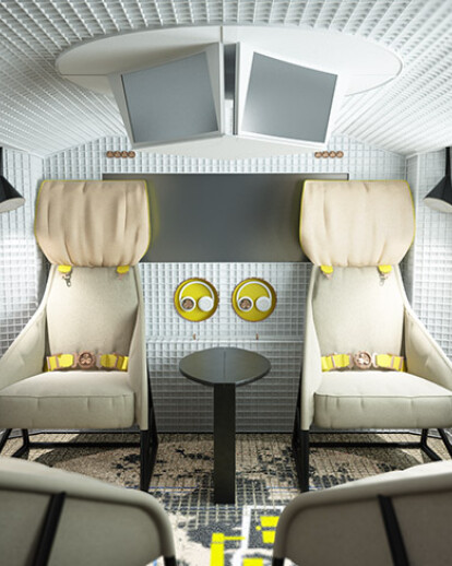 “A Stratified World” Helicopter Interior Concept for AgustaWestland