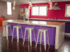 Concreate kitchen island benchtop in "Oyster"