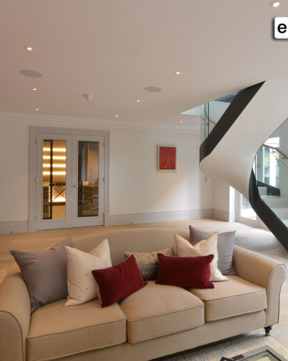 Burghley Road - Private Residence in Wimbledon - Elliptical Stairs