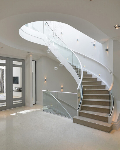 BESPOKE METAL HELICAL STAIRCASE IN ALBANY, WENTWORTH