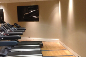 Bank fitness room (painting when occupied)