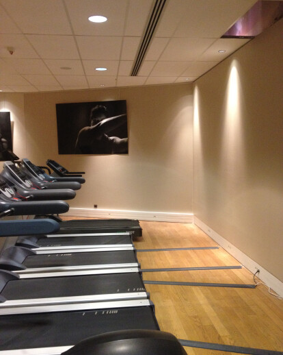 Bank fitness room (painting when occupied)