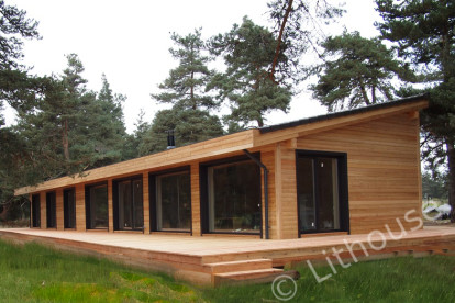 Modern wooden house