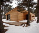 Wood house in France