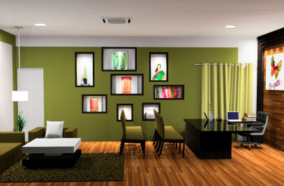 Office Interior design for Cooptex M.D's Cabin - Chennai