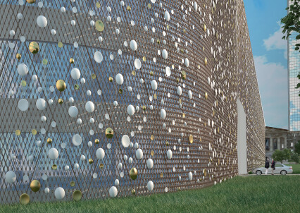 Vertical metals Firenze System for ornamental facades