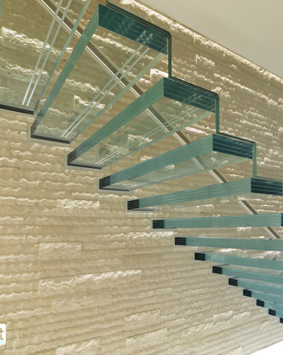 Tower Walk Project - Cantilevered Glass Staircase