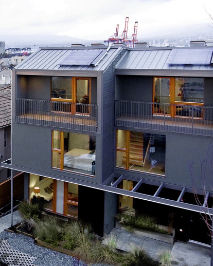 ECOLOGICAL DENSIFICATION: Four  Townhouses 