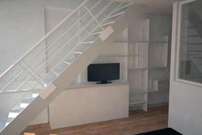 View of the stairs library