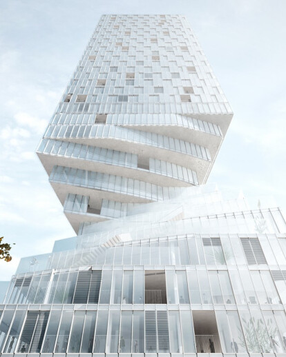 Tower competition in Vienna: Turm mit Taille